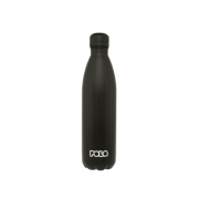 Polo Μπουκάλι Θερμός Ανοξείδωτο BPA Free 750ml Μαύρο 
