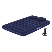 Bestway φουσκωτό στρώμα 67374 με τρόμπα & 2x μαξιλάρια, διπλό, 203x152x22cm, μπλε