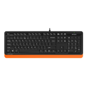 A4Tech Πληκτρολόγιο FK10 Μαύρο/Πορτοκαλί
