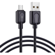 QIHANG Καλώδιο Micro USB 3m Σιλικόνης Black