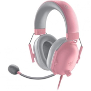 Razer Eνσύρματα Gaming Aκουστικά BlackShark V2 X με σύνδεση 3.5mm Ροζ