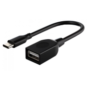 Cabletime Καλώδιο USB Type-C Σε USB 2.0 Cmaf2 480Mbps 0.15m Μαύρο