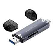 Powertech Card Reader Για Sd & Micro Sd Usb 3.2 5Gbps Γκρι