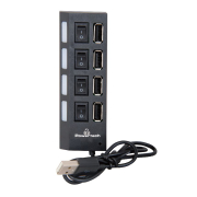 Powertech Usb 2.0v Hub 4 Port Με Διακοπτη Onoff