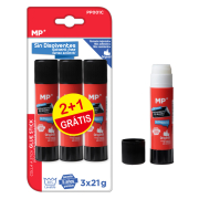 MP κόλλα στικ διάφανη 21g 3τμχ