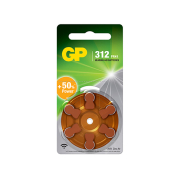 Gp Πακ. 6 Μπατ. Βαρηκοιας Καφε 1,4v 125mAh ZA312