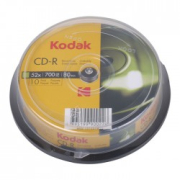 Kodak Cd-R 52X 700Mb 80Min 10-Pack