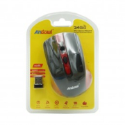 Andowl Wireless Mouse 2.4GHz Ergonomic Design 10m Receiving Distance        4o mini
