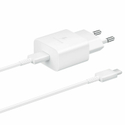 Samsung Φορτιστής Θύρα USB-C Καλώδιο USB Type-C 15W Power Delivery Λευκό