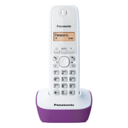 Panasonic Ασύρματη Τηλεφωνική Συσκευή / Άσπρο - Μωβ