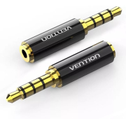 Vention 3.5mm Male To 2.5mm Female Audio Adapter Black Metal Type Bfbb0 Venbfbb0