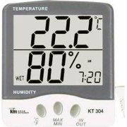 Θερμόμετρo & Υγρασιόμετρo & Ψηφ. Alarm+Clock Επιτραπέζιο για Χρήση σε Εσωτερικό Χώρο