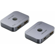 Vention 2-Port Bi-Directional 8K HDMI Switcher - Gray Aluminum