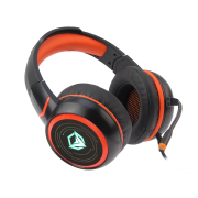 Meetion Gaming Ενσύρματα Ακουστικά USB με LED Φωτισμό, Μαύρα