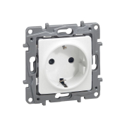 Legrand Niloe Πρίζα 2Π+Γ Ασφαλείας 16A 230V Λευκή