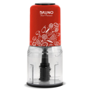Bruno Πολυκόπτης με 2 Ταχύτητες 400W, 500ml και 4 Λεπίδες, Κόκκινο