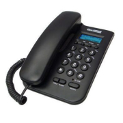 Maxcom Επιτραπέζιο Τηλέφωνο Kxt100 Black