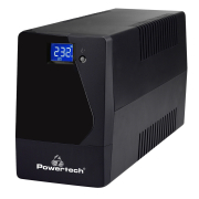 Powertech Ups Line Interactive με Οθόνη 1050Va 630W 2x Schuko 2x Rj45/Rj11