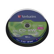 Cd Rw Verbatim 8 12x 10 Pack