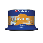 Verbatim Dvd R 4.7Gb 16X Cakebox Printable 50Pack 43533