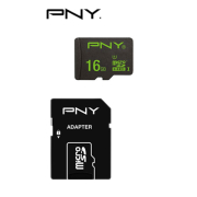 PNY Κάρτα Μνήμης MicroSDHC UHS-I U1 16GB με Αντάπτορα SD