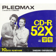 Cd-R 52X 700Mb Sp-10 Slimcase Samsung Pleomax