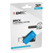 Emtec Brick 32GB USB 2.0 Flash Drive Blue