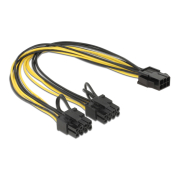 Powertech καλώδιο PCIe 6pin σε 2x 8pin 30cm