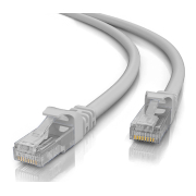 Powertech Καλώδιο Δικτύου Cab-n185 Cat 5e U/UTP CCA 26AWG 1m Γκρι