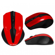 Weibo Wireless 2.4ghz Opt Mouse Black Red