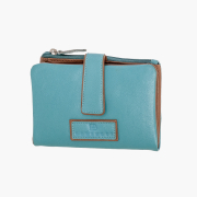 Bartuggi Γυναικείο Δερμάτινο Πορτοφόλι Turquoise Small