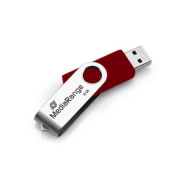 MediaRange 4GB USB 2.0 Stick Ασημί - Κόκκινο