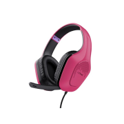 Gaming Trust Zirox Over Ear Gaming Ακουστικά Ροζ / GXT 415P