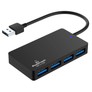 Powertech Usb Hub 4x Θυρών 5gbps Usb Σύνδεση Μαύρο