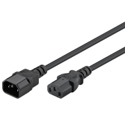 GOOBAY Καλώδιο Προέκτασης Τροφοδοσίας 0.75mm² 0.5m Μαύρο