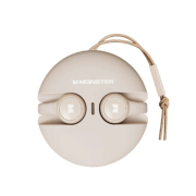 Monster Airmars Ασύρματα Ακουστικά Earbuds Bluetooth με Θήκη Φόρτισης μπεζ