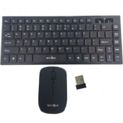 Weibo Mini Keyboard & Mouse Wireless 2.4GHz Black