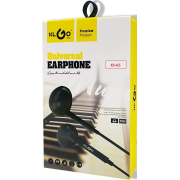 KLGO In-Ear Handsfree με Βύσμα 3.5mm μαύρο - λευκό