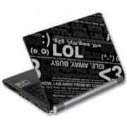 G-CUBE Αυτοκόλλητο Κάλυμμα ChatRoom για Notebook Skin (BLACK)