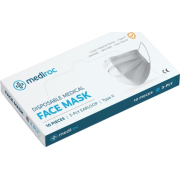 Mediroc 3PLY Χειρουργική Μάσκα Προσώπου Medical Κουτί 10 τμχ. (Πιστοποιημένο Προϊόν) TYPE II  EN148