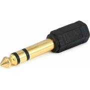 Powertech Αντάπτορας Stereo 3.5mm σε 6.35mm Gold Plated Μαύρος CAB-J016
