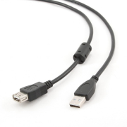 Gembird Καλώδιο Usb 2.0 A/a M/f 1,8m W. Black