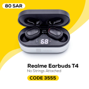 RealMe Ασύρματες Ψείρες Ακουστικά Bluetooth 5.1 LED Ένδειξη 4 Ώρες Μπαταρία Αδιάβροχο