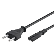 Powertech Καλώδιο Τροφοδοσίας 2pin Copper 1.5m Μαύρο