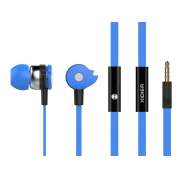 Celebrat Earphones με Mικρόφωνο 10mm 3.5mm 1.2m Flat Μπλε