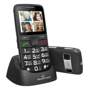 Powertech Κινητό Τηλέφωνο Sentry Eco Dual SIM με μεγάλα πλήκτρα, μαύρο