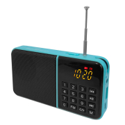 Powertech ραδιόφωνο & φορητό ηχείο LCD 1200mah μπλε
