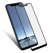 Προστατευτικά Οθόνης  Tempered Glass 5D Full Glue για Pocophone F1 Qualcomm, μαύρο