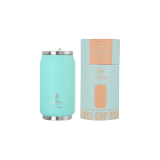 Estia Home Art Θερμός Travel Cup Save The Aegean 300ml Bermuda Green