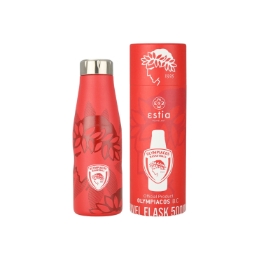 Estia Home Art Θερμός Travel Flask Olympiacos BC Edition 500ml